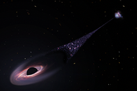 科学家首发现黑洞在太空狂奔 一路造就新星(视频)